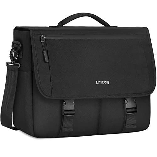 Messenger Bag for Men Messenger Bag 15.6 Inch Water Resistant Laptop Bag Casual Satchel Bags for Men Large College Computer Bag Office Work Briefcase Fashion Crossbody Shoulder Handbag