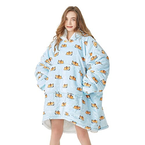 Wearable Blanket Hoodie, Cute and Funny Patterns Oversized Hoodie
