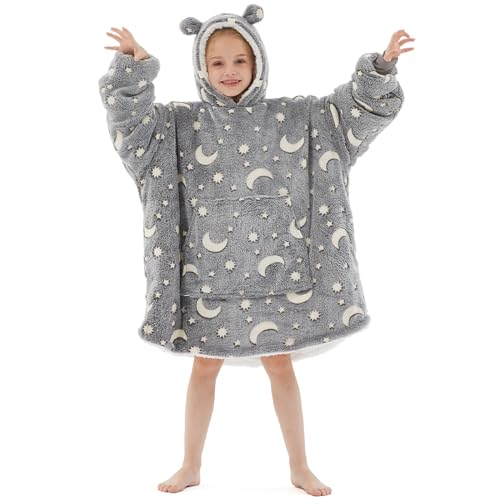 Wearable Blanket Hoodie, Cute and Funny Patterns Oversized Hoodie