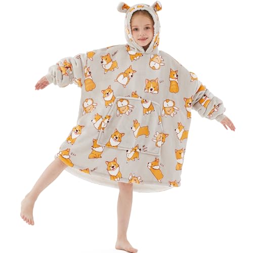 Wearable Blanket Hoodie, Cute and Funny Patterns Oversized Hoodie