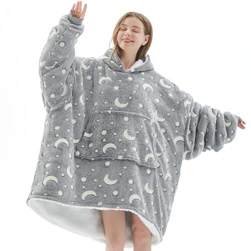 Wearable Blanket Hoodie, Cute and Funny Patterns Oversized Hoodie