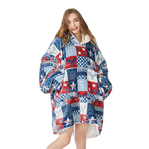 Wearable Blanket Hoodie, Cute and Funny Patterns Oversized Hoodie