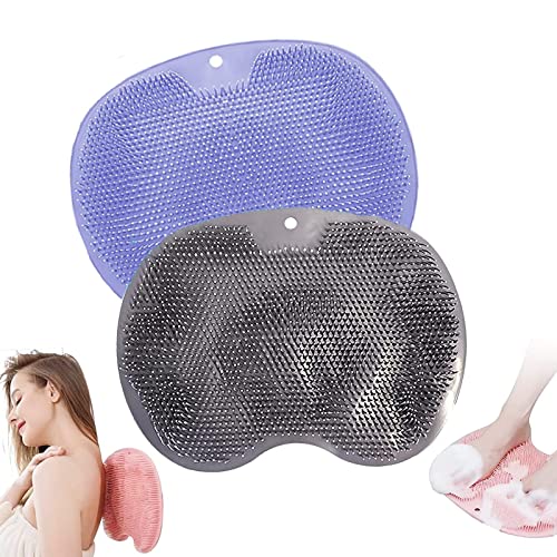 2 Pack Shower Back & Foot Scrubber,
