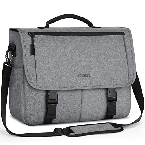 Messenger Bag for Men Messenger Bag 15.6 Inch Water Resistant Laptop Bag Casual Satchel Bags for Men Large College Computer Bag Office Work Briefcase Fashion Crossbody Shoulder Handbag