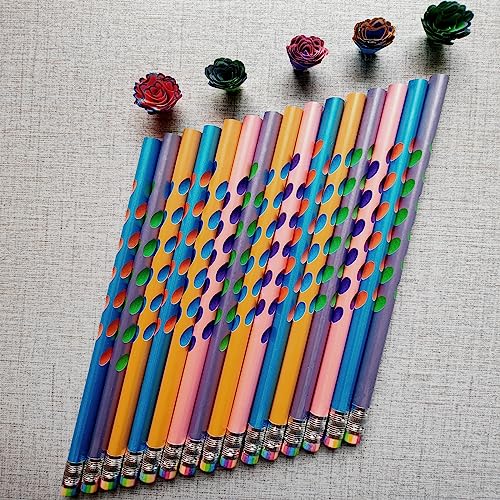 6 Sets Everlasting Pencil, Infinity Inkless Pencil with Eraser, Magic Cute Forever Pencil for Kids Writing, Sketching, Drawing, (6 Pencils + 6 Erasers + 6 Replacement Pen Tips)