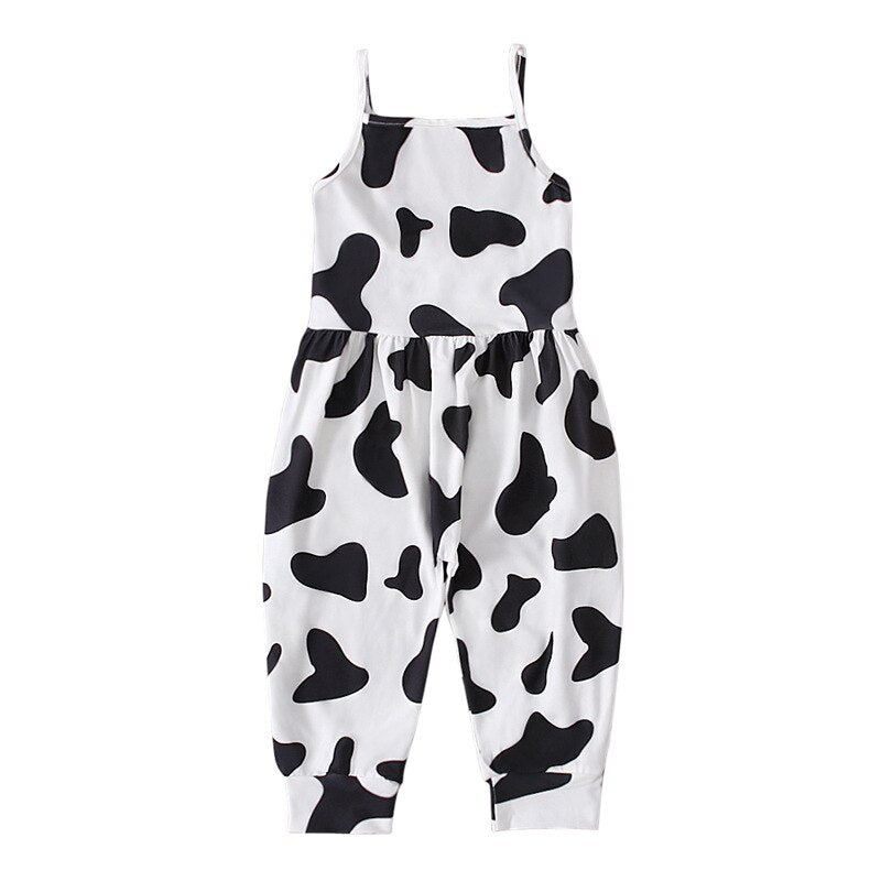 Toddler Girls Jumpsuit Leopard One Piece Strap Romper Summer Breathable Comfortable Outfits Kids Rompers Clothes