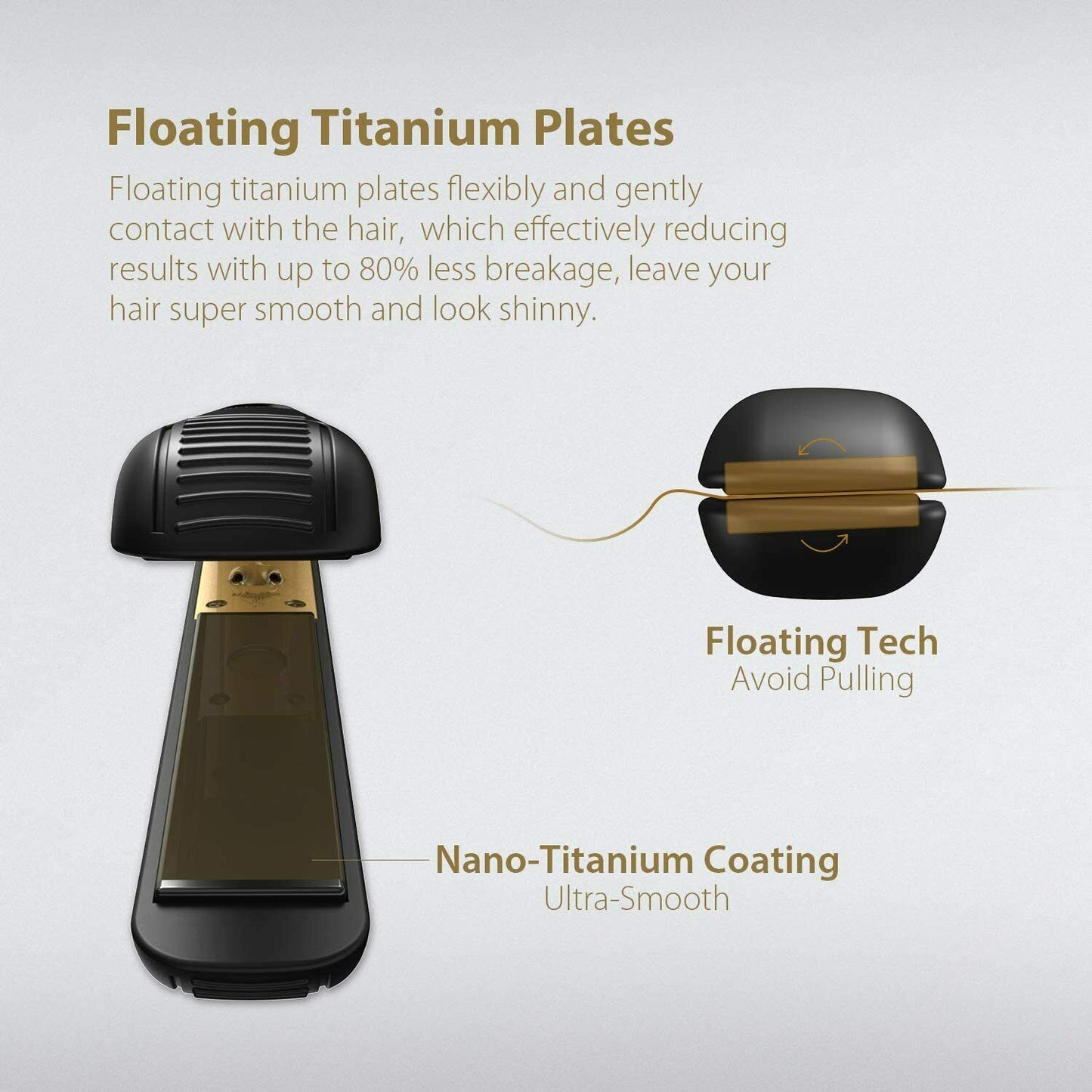 Professional Hair Striaghtener Titanium Dual Volotag Instant Heating Flat Iron 2 In 1 Hair Curler LCD Digital Display