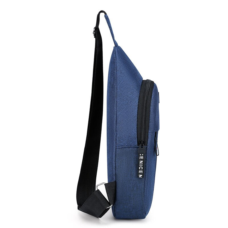 Chest Bag New Men Simple Nylon Fashion Waterproof One Shoulder Crossbody Bag Chest Bag For Women Crossbody Female Fanny Pack Bum Bag Ladies Travel Sling Cross Locking Sling Bag Hip Bags Sport Bags