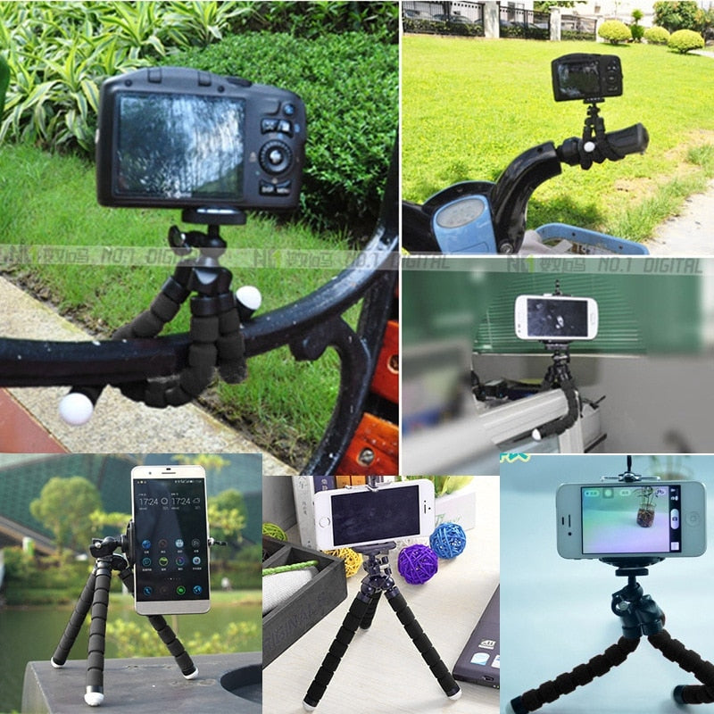 Sponge Tripod Octopus Bracket Universal Phone Sponge Tripod Octopus Sponge Mobile Phone Holder
