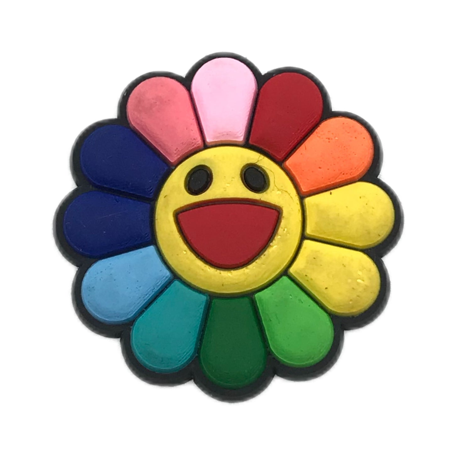 25pcs Flower Pattern Shoe Charms for Clogs Jibts Bubble Slides Sandals, PVC Shoe Decorations Accessories for Christmas Birthday