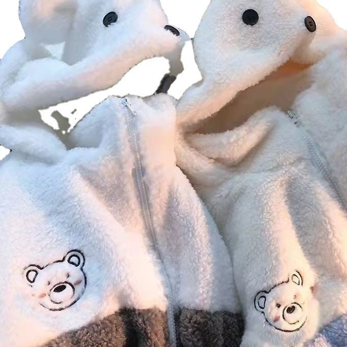 New Style Lovers Loose Plush Thickened Top