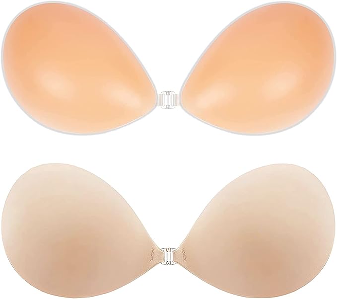 Adhesive Bra Push Up Strapless Invisible Sticky Bra Reusable Backless Silicone Bra for Women