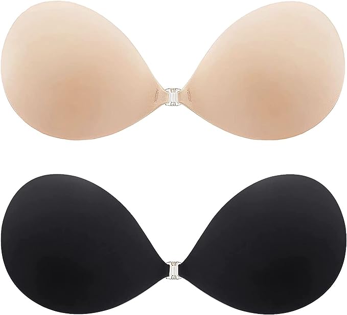 Adhesive Bra Push Up Strapless Invisible Sticky Bra Reusable Backless Silicone Bra for Women