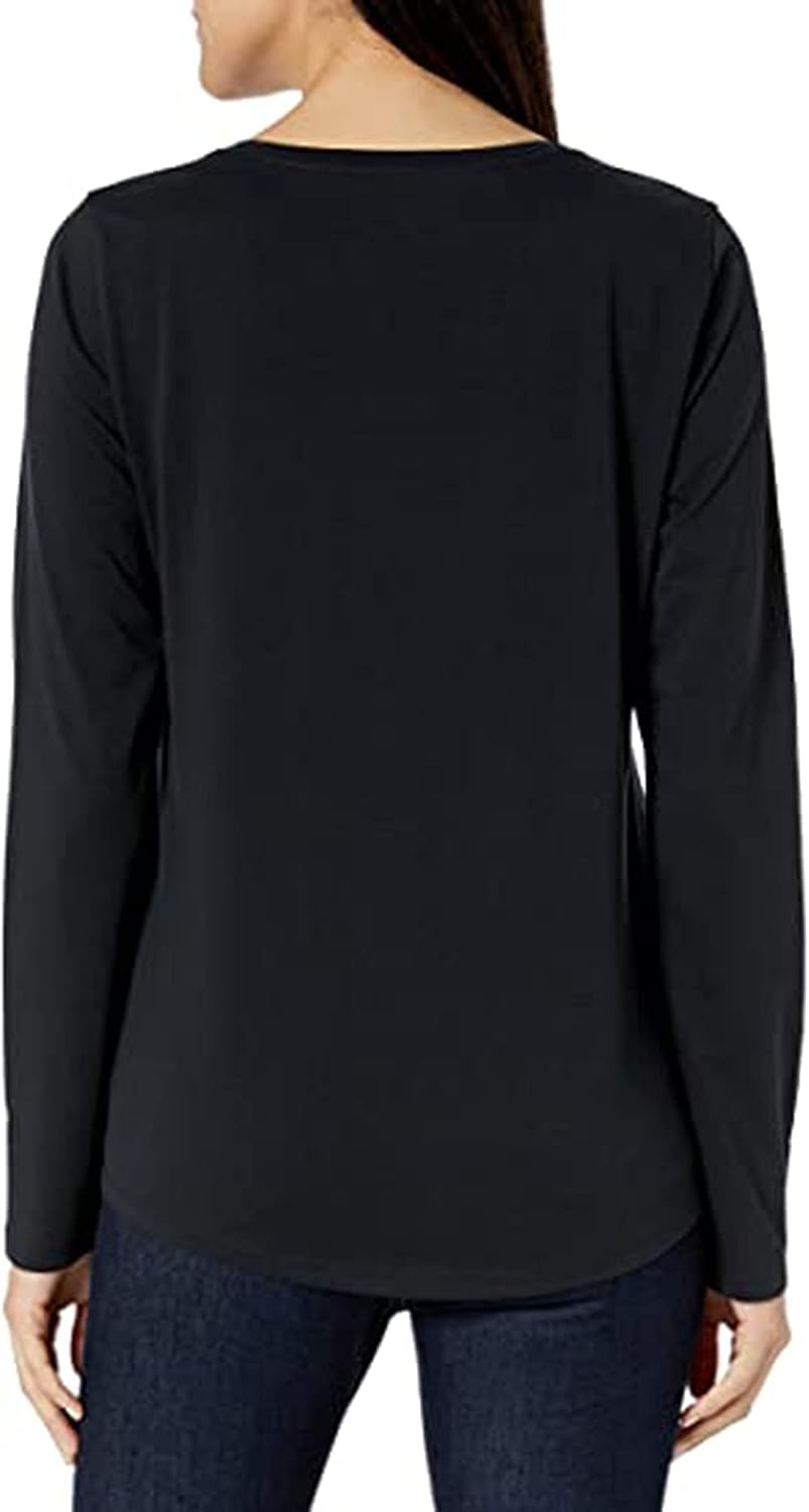 Women's Halloween Costume Pumpkin Skeleton T-Shirt Funny Long Sleeve Pullover Tops for Ladies