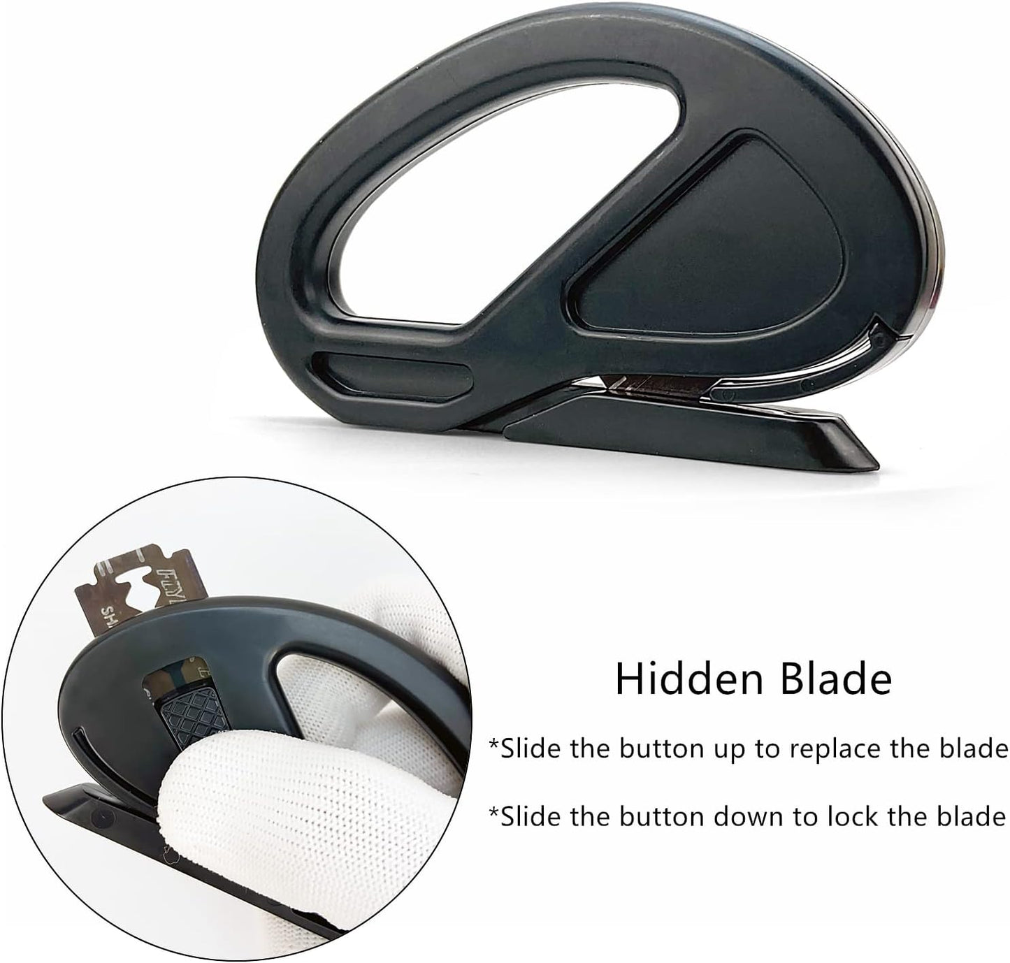 3 Pack Safety Cutter Vinyl Knife Tool Film Cutter Wrapping Paper Cutter, Utility Cutting Knife for Automotive Vinyl Wrap, Window Tint, Craft Vinyl, Home and Office Use