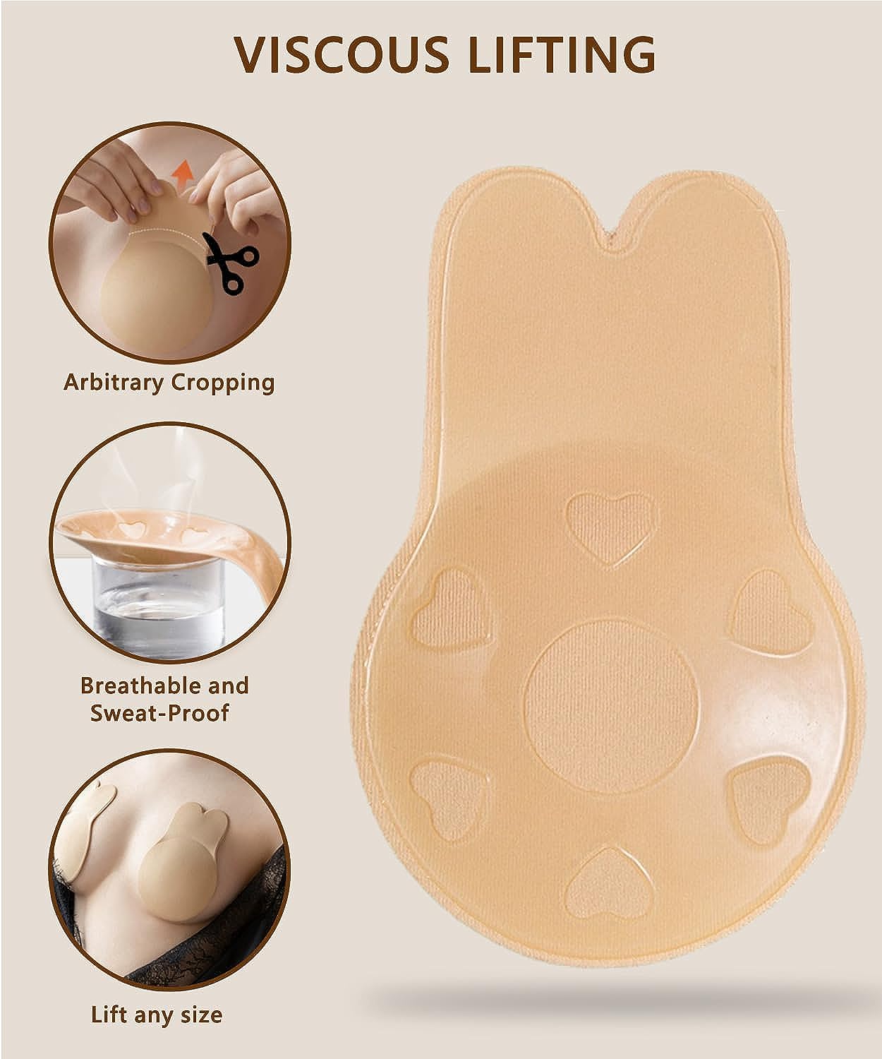 Sticky Bra 2023 Newest Strapless Backless Adhesive Bra for Women