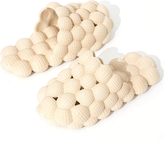 Massage Bubble Slides Slippers for Women Men, Funny Lychee Non-slip Spa Slippers,Gym House Slippers Shower Bedroom Slippers, Soft Pillow Stress Relief Slide,Reflexology Sandals for Ladies…