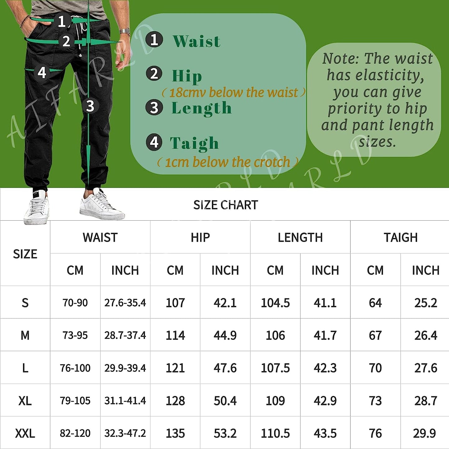 Mens Cargo Pants Joggers Fashion Long Hiking Pants Cotton Trousers for Men Casual Wear Outdoor Basketball Sports