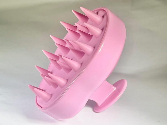 Shampoo Massager Brush for All Kinds of Hairs, Shower Scalp Massager for Men & Women - Helps Promote Healthy Blood Flow, Relieve Stress (Pink)