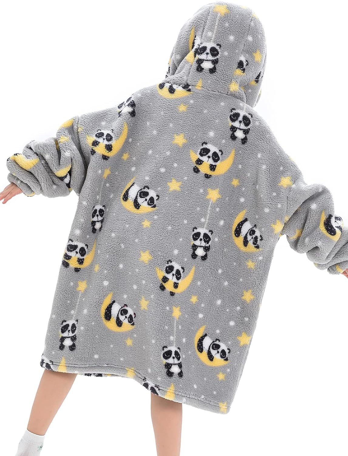Wearable Blanket Hoodie for Kids Toddler Oversized Sweatshirt Cute Fleece Sherpa Blanket Girls Boys