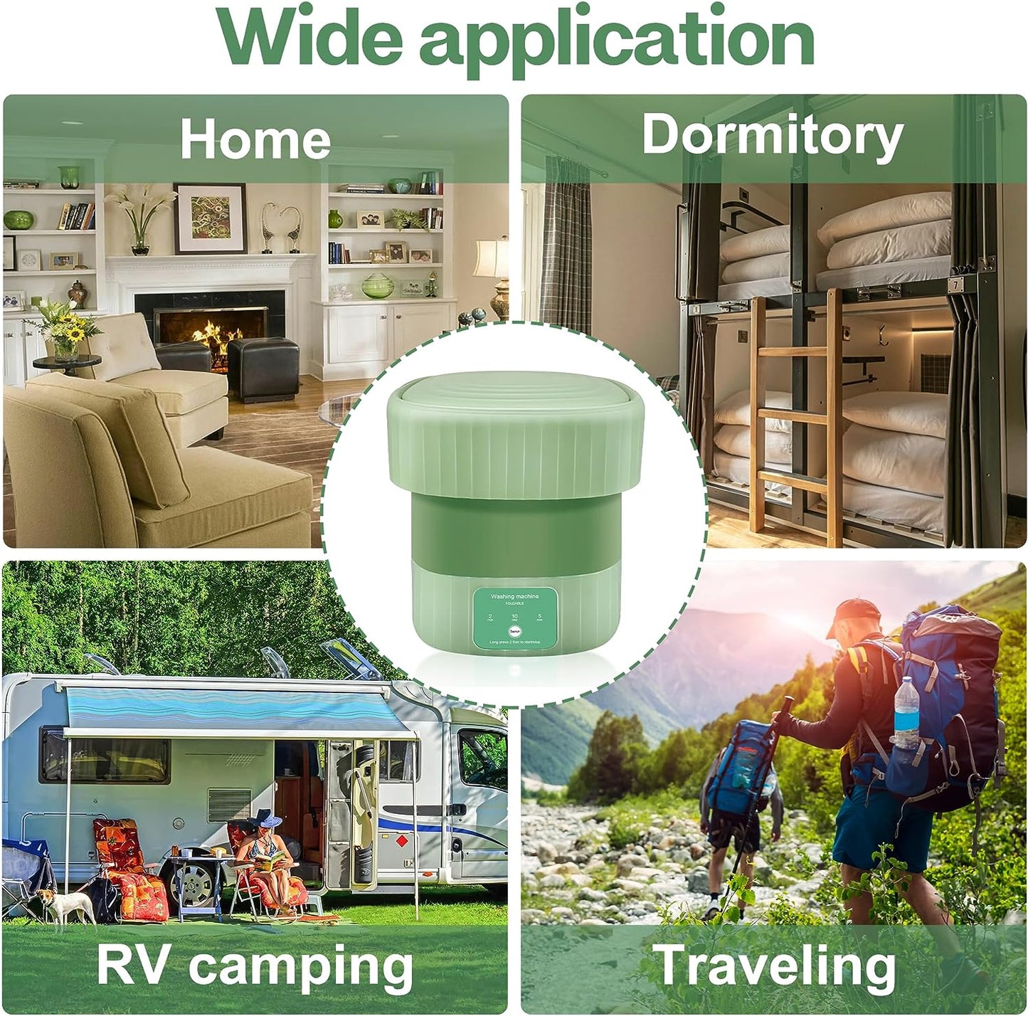 Portable Washing Machine,Mini Washing Machine for Baby Clothes Underwear or Small Items, Foldable Mini Washing Machine with 3 Modes for Apartments, Dorms, and Travel