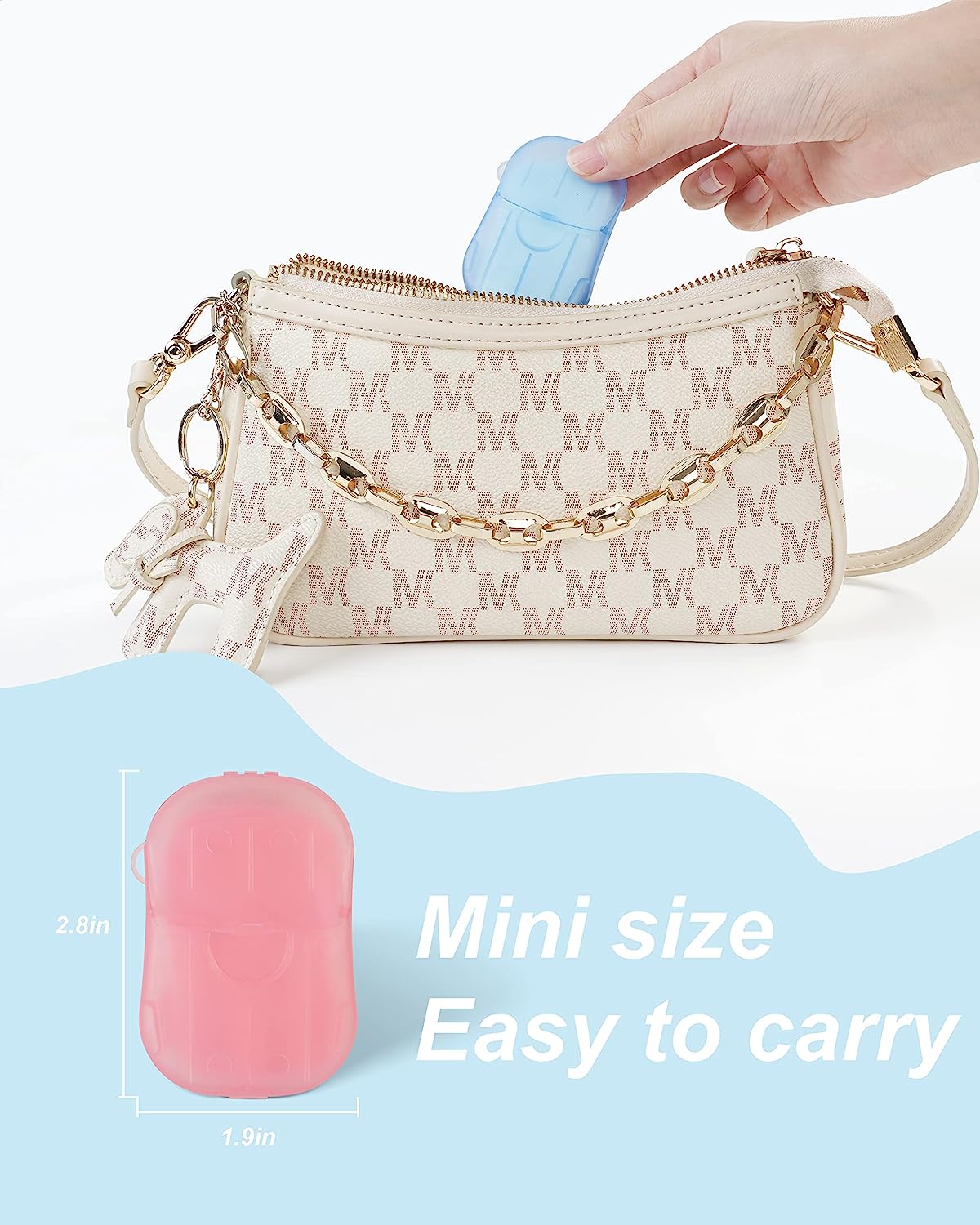 DF DUALFERV Paper Soap Sheets, 20 Pack (400 Sheets) Soap Sheets for Hand Washing, Disposable Portable Travel Soap Camping Soap, Kids Hand Soap for Travel Outdoor