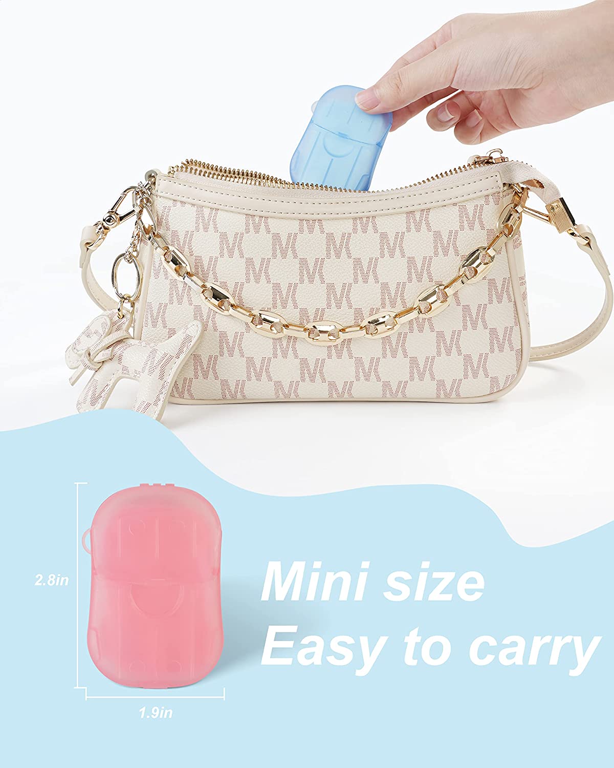 DF DUALFERV Paper Soap Sheets, 20 Pack (400 Sheets) Soap Sheets for Hand Washing, Disposable Portable Travel Soap Camping Soap, Kids Hand Soap for Travel Outdoor