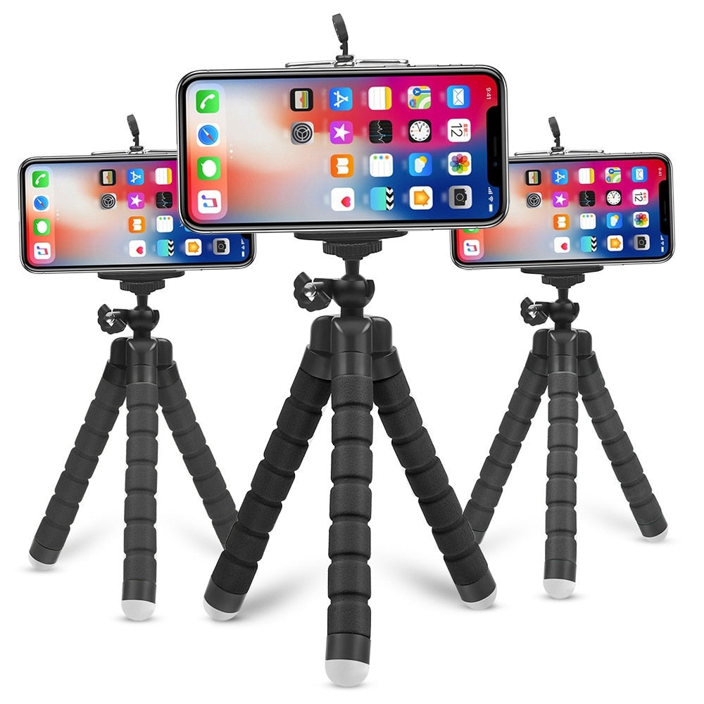 Sponge Tripod Octopus Bracket Universal Phone Sponge Tripod Octopus Sponge Mobile Phone Holder