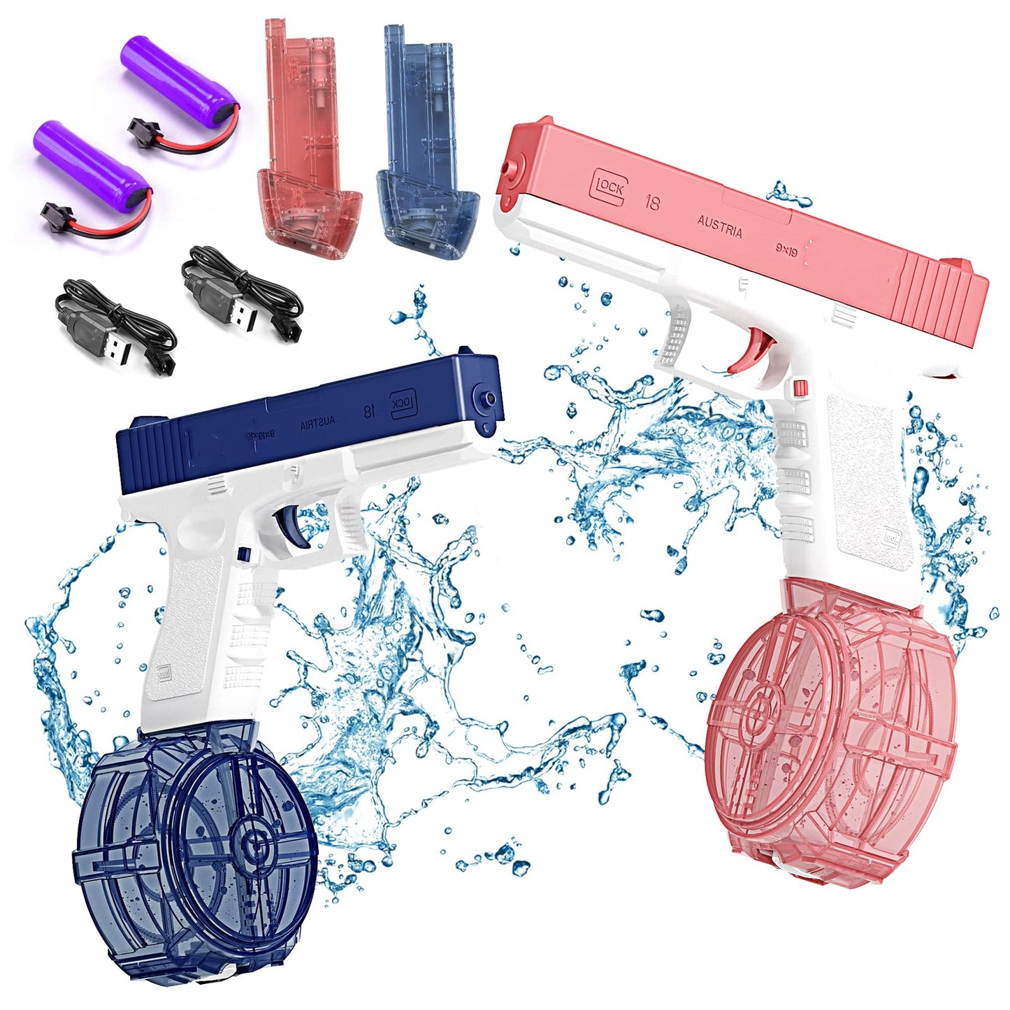 Glock Electric Water Toy Gun Spray Blaster Pistol Airsoft Summer Toys Swimming Poor Game Weapon Pistola For Kids