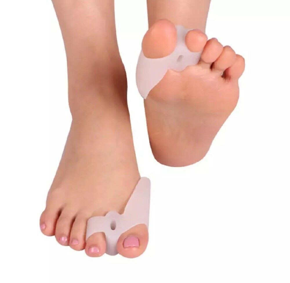 Silicone Gel Bunion Toe Corrector Orthotics Straightener Separator Pain 1 Pair